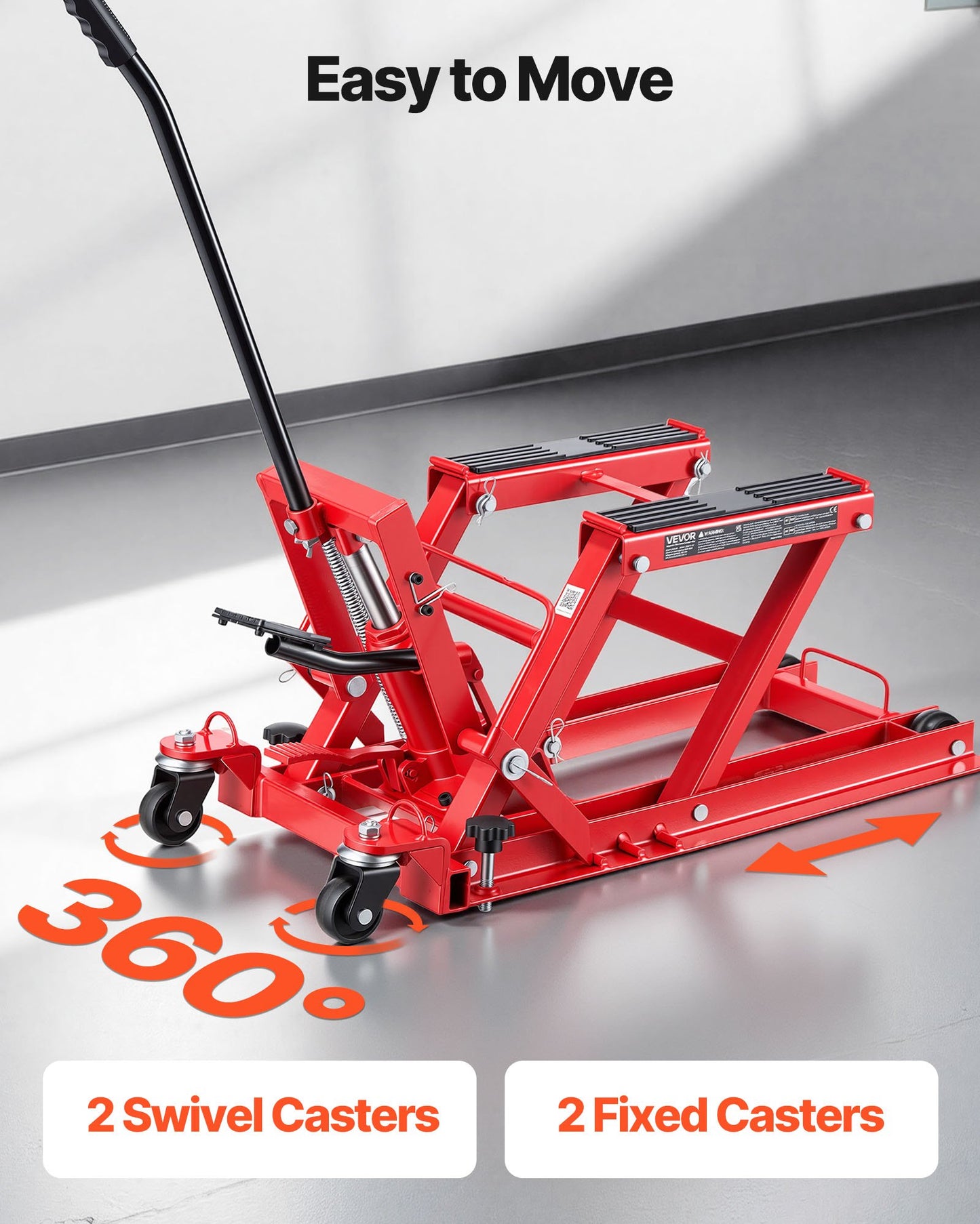AS Equipment Hydraulic Motorcycle Lift Jack 1500lbs