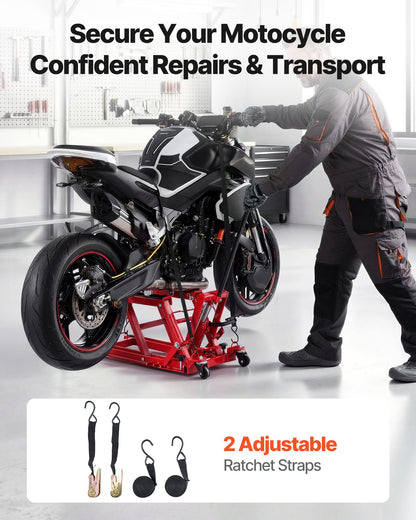 AS Equipment Hydraulic Motorcycle Lift Jack 1500lbs