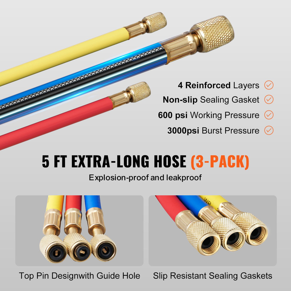 3-Way AC Manifold Gauge Set product image 10