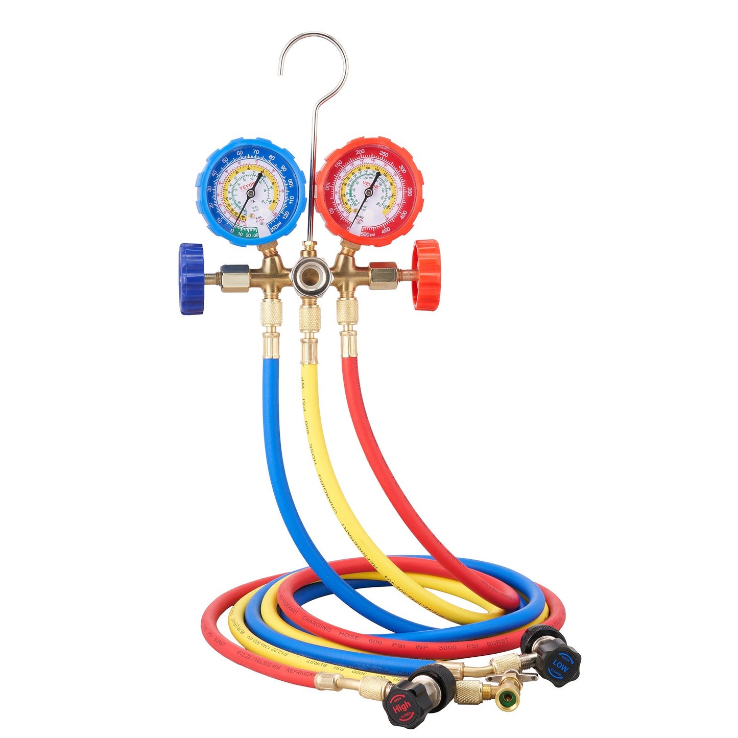 AS Equipment 3 Way AC Manifold Gauge Set