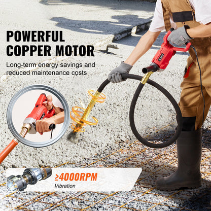 AS Equipment Handheld Concrete Vibrator 800W