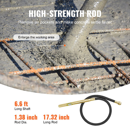 AS Equipment Handheld Concrete Vibrator 800W