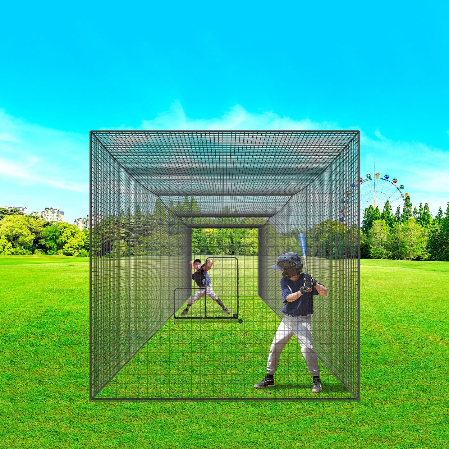 AS Equipment 35FT Baseball Batting Cage Net