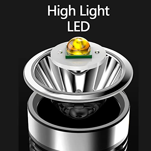 Wrrozz rechargeable spotlight flashlight with side light