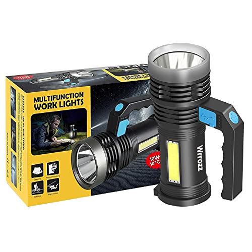 Wrrozz 10000 lumen USB rechargeable handheld spotlight