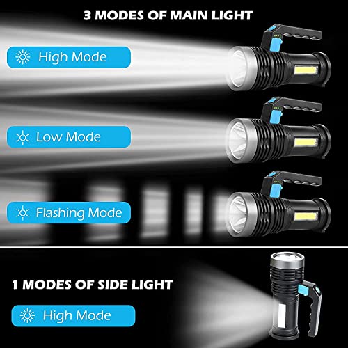 Wrrozz portable rechargeable LED flashlight for camping and emergencies